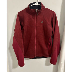 Nike ACG Jacket Women’s Full Zip Semi Fitted Maroon Wine Red Sz Medium